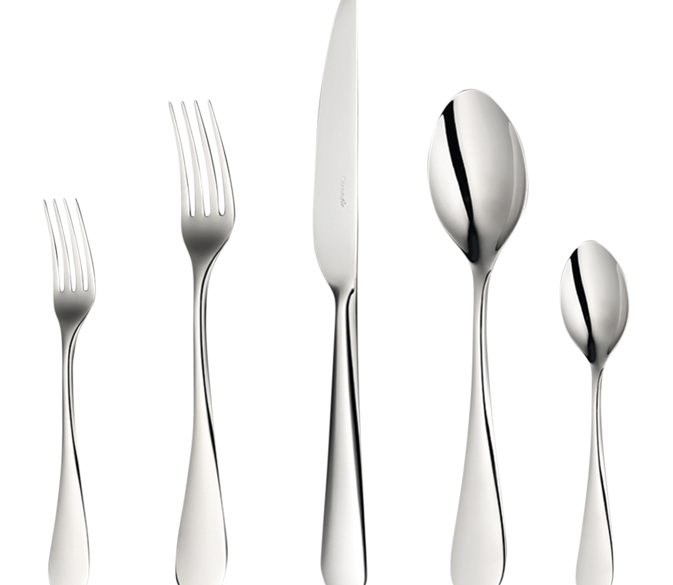christofle 5-piece stainless steel flatware set 1