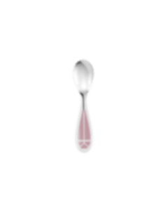 christofle Cuillère naissance Rose Quartz Talisman Métal argenté