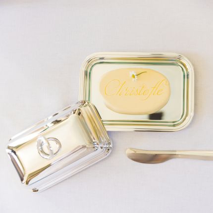 christofle butter dish  vertigo  silver plated 2