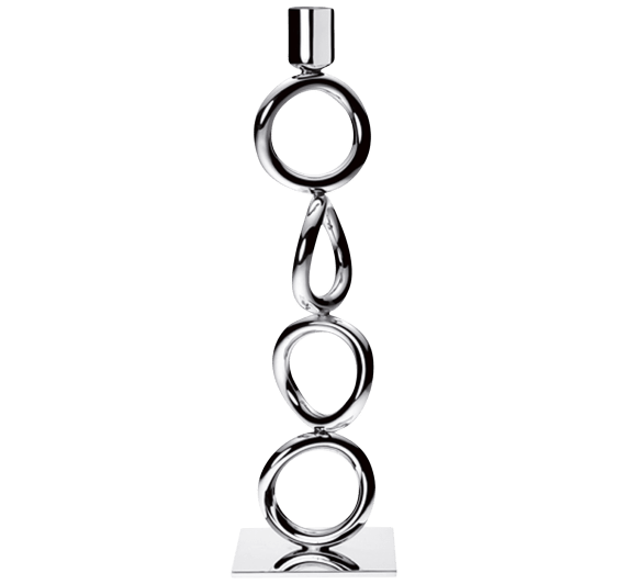 christofle 4 ring candlestick vertigo  silver plated 1