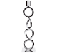 christofle 4 ring candlestick vertigo  silver plated 1