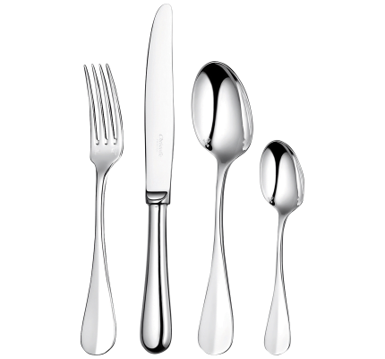 christofle flatware set for 6 people (24 pieces) fidelio  silver plated 2