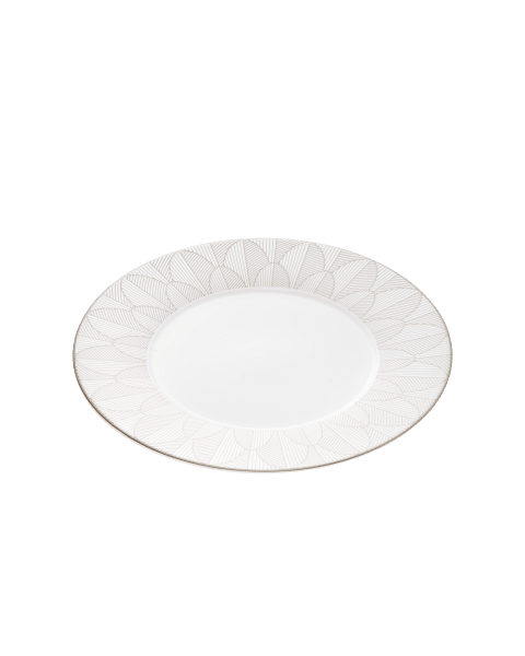 Porcelain Dinner plate Platinium Finish