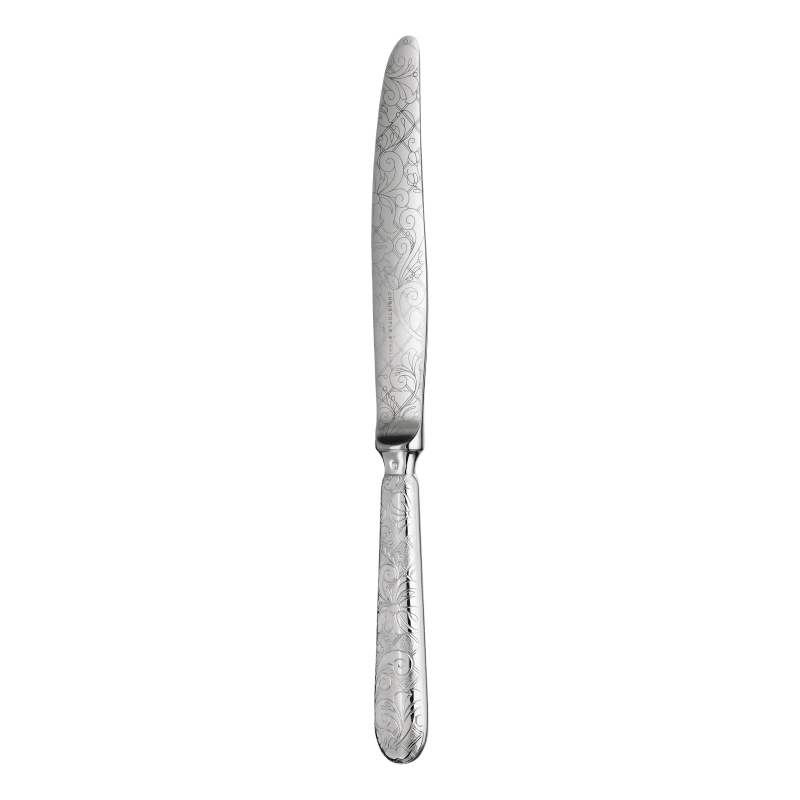 Silver-Plated Christofle Dinner Knife Jardin d'Eden