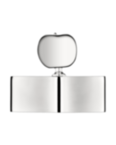 Pebble paperweight Jardin d'Eden  Silver plated