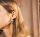 christofle small hoop earrings  rivage sterling silver 2