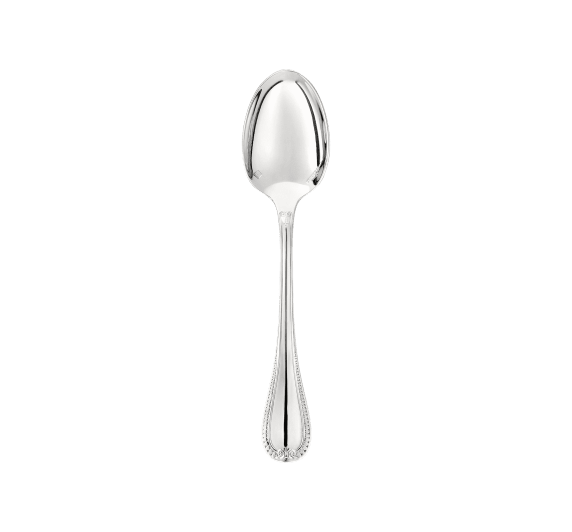 christofle silver plated espresso spoon malmaison   1