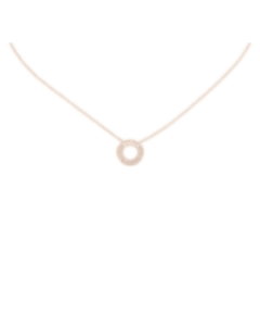 christofle Rose Gold & Diamond Pendant