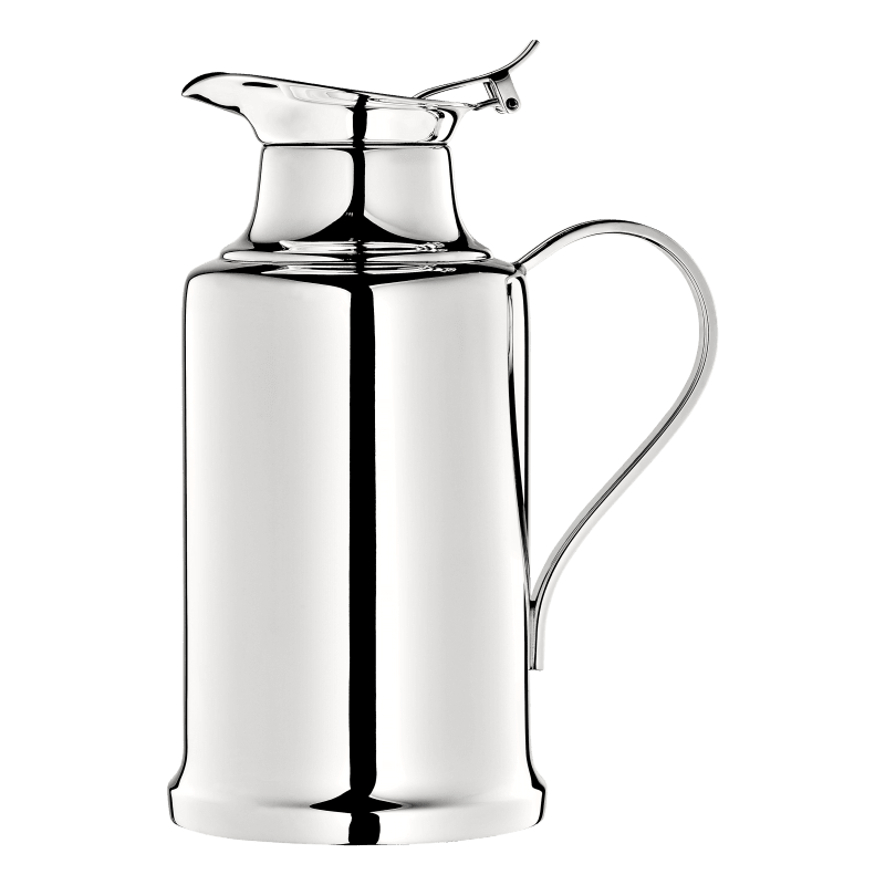 Silver-Plated Insulated Thermos, Large Albi