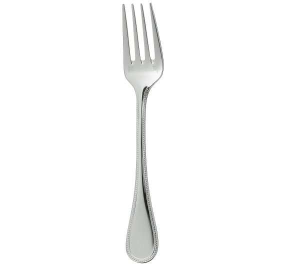 christofle salad fork perles  silver plated 1