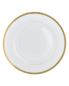 christofle Porcelain Dinner Plate Gold Finish
