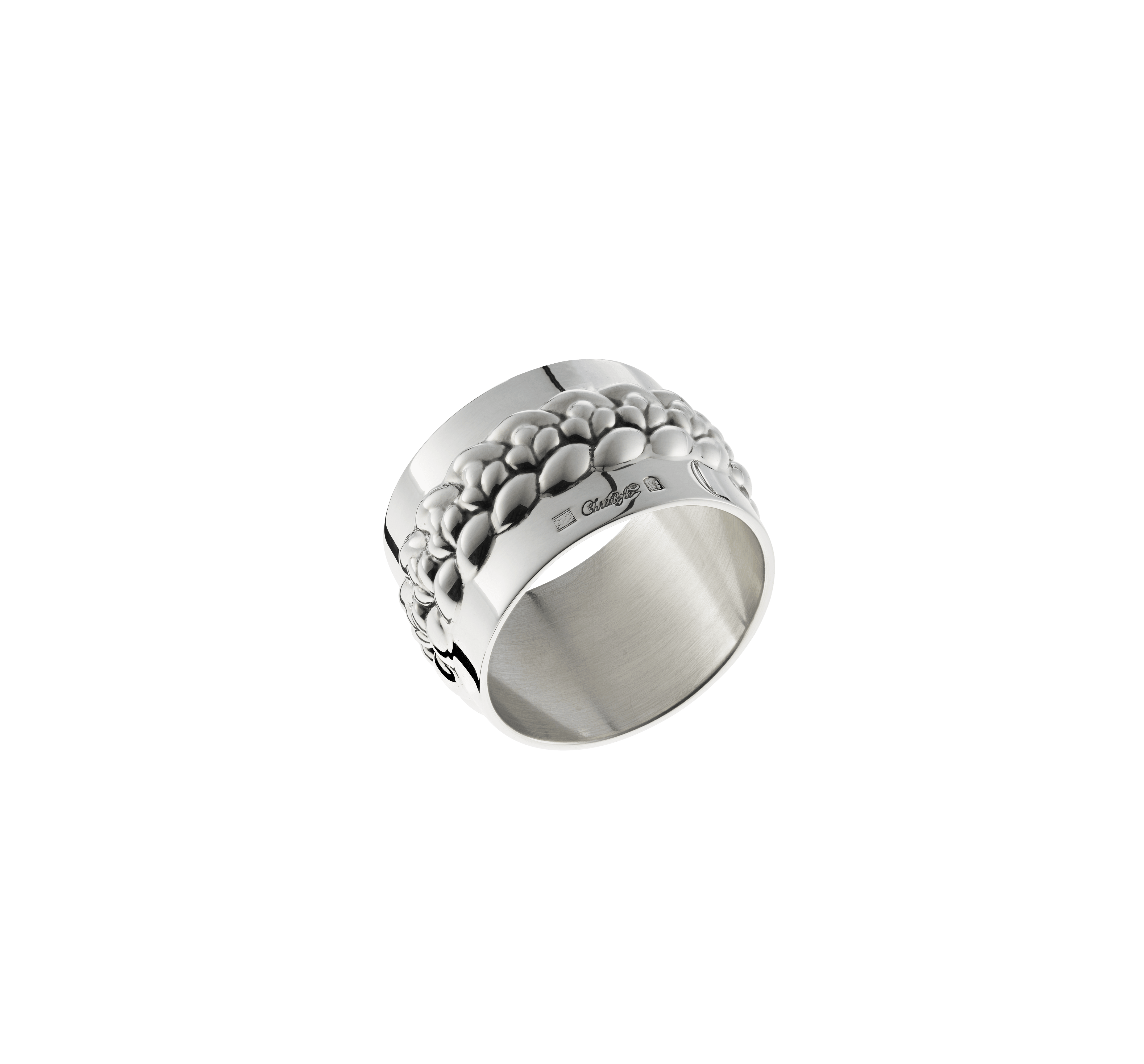 christofle rond de serviette de métal argenté 5