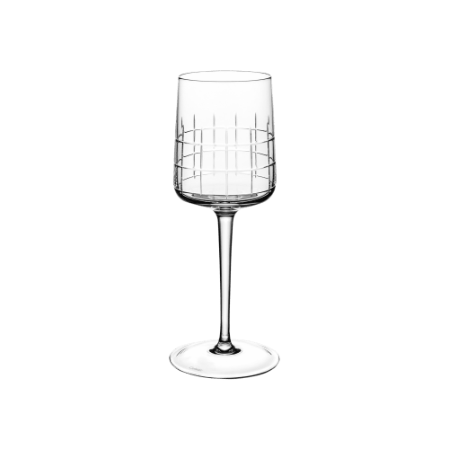 Set of 2 crystal water glasses Graphik