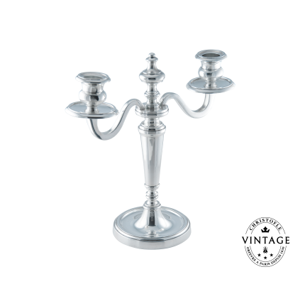 Two light Candelabra, Silverware - Vintage