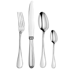 christofle flatware set for 12 people (48 pieces) perles 2  stainless s 1