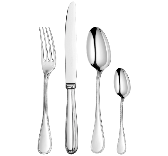 christofle flatware set for 12 people (48 pieces) perles 2  stainless s 1