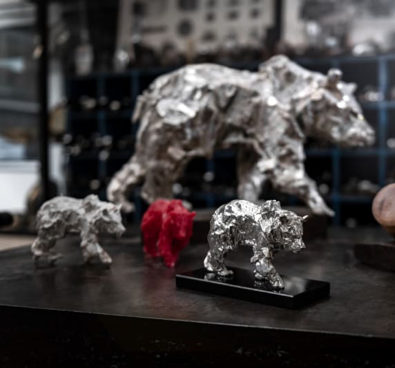 christofle bear small version in sterling silver - haute orfèvrerie  5