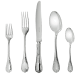 christofle individual place settings (5 pieces) marly  silver plated 1