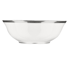 christofle porcelain salad bowl platinum finish 1