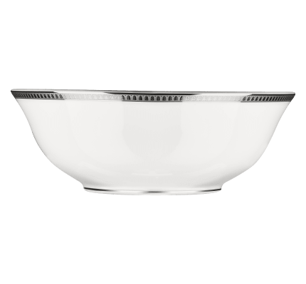 christofle saladier en porcelaine finition platine 1