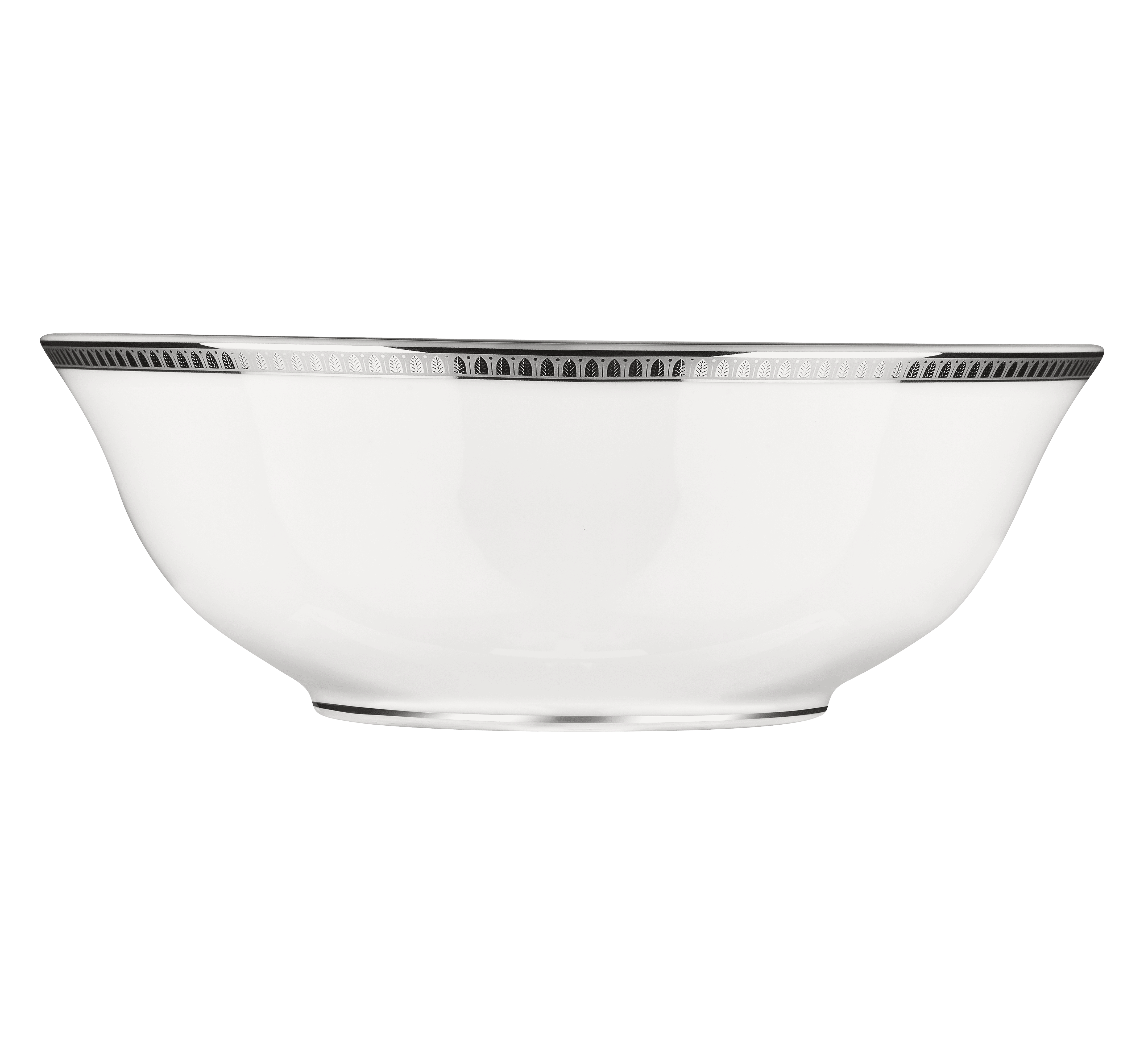 christofle porcelain salad bowl platinum finish 1