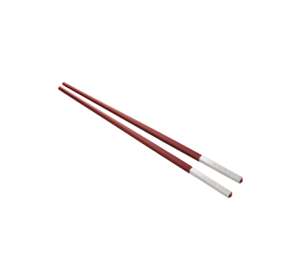 christofle set of two red chinese chopsticks and chopsticks rests 2