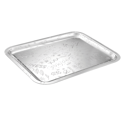 christofle rectangular tray 36x28cm graffiti  silver plated 5
