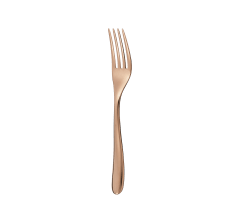 christofle stainless steel dessert fork - copper colour 4