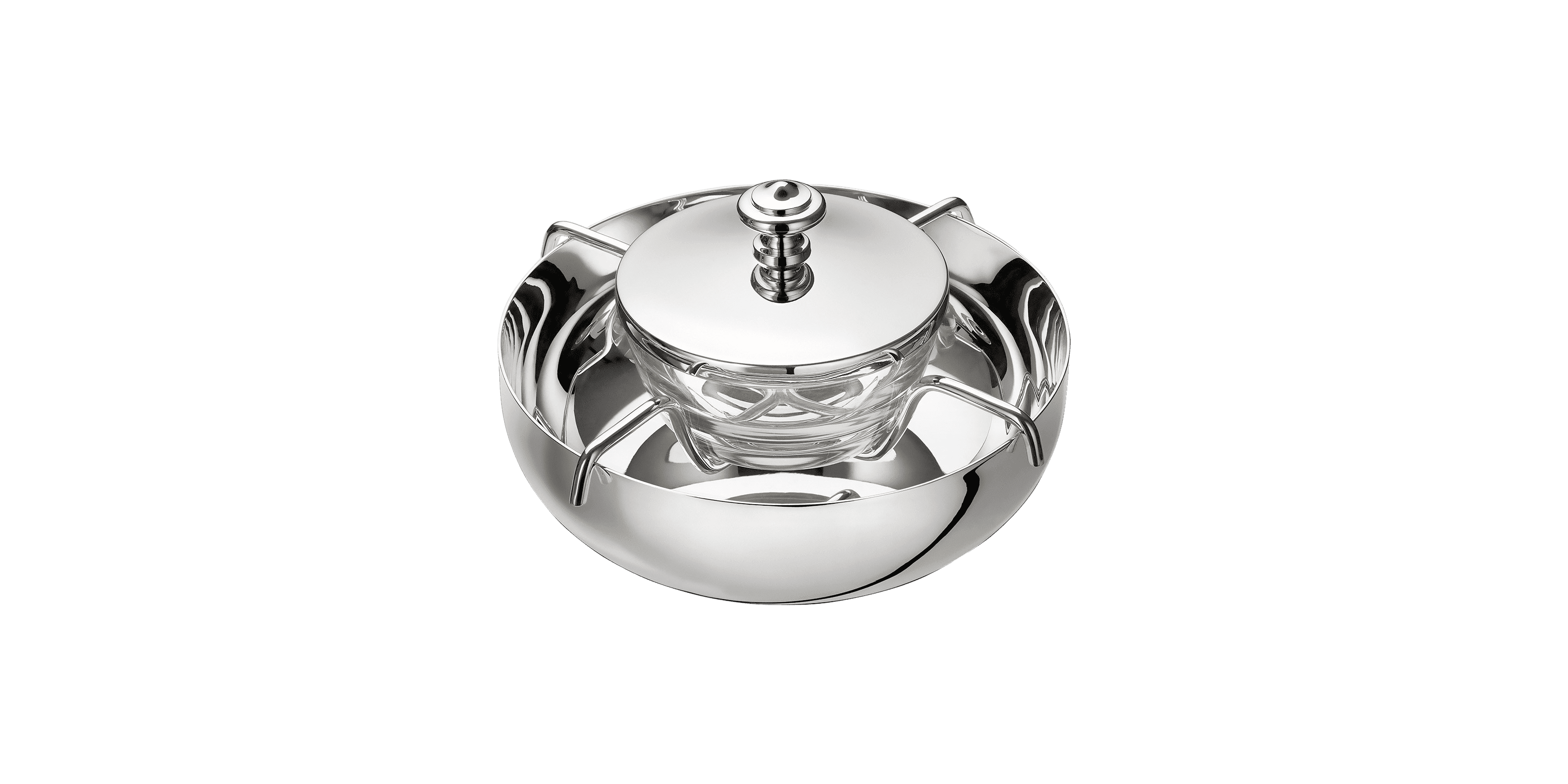 christofle silver-plated caviar serving set 2