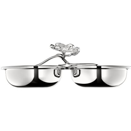 christofle two part server anemone  silver plated 4