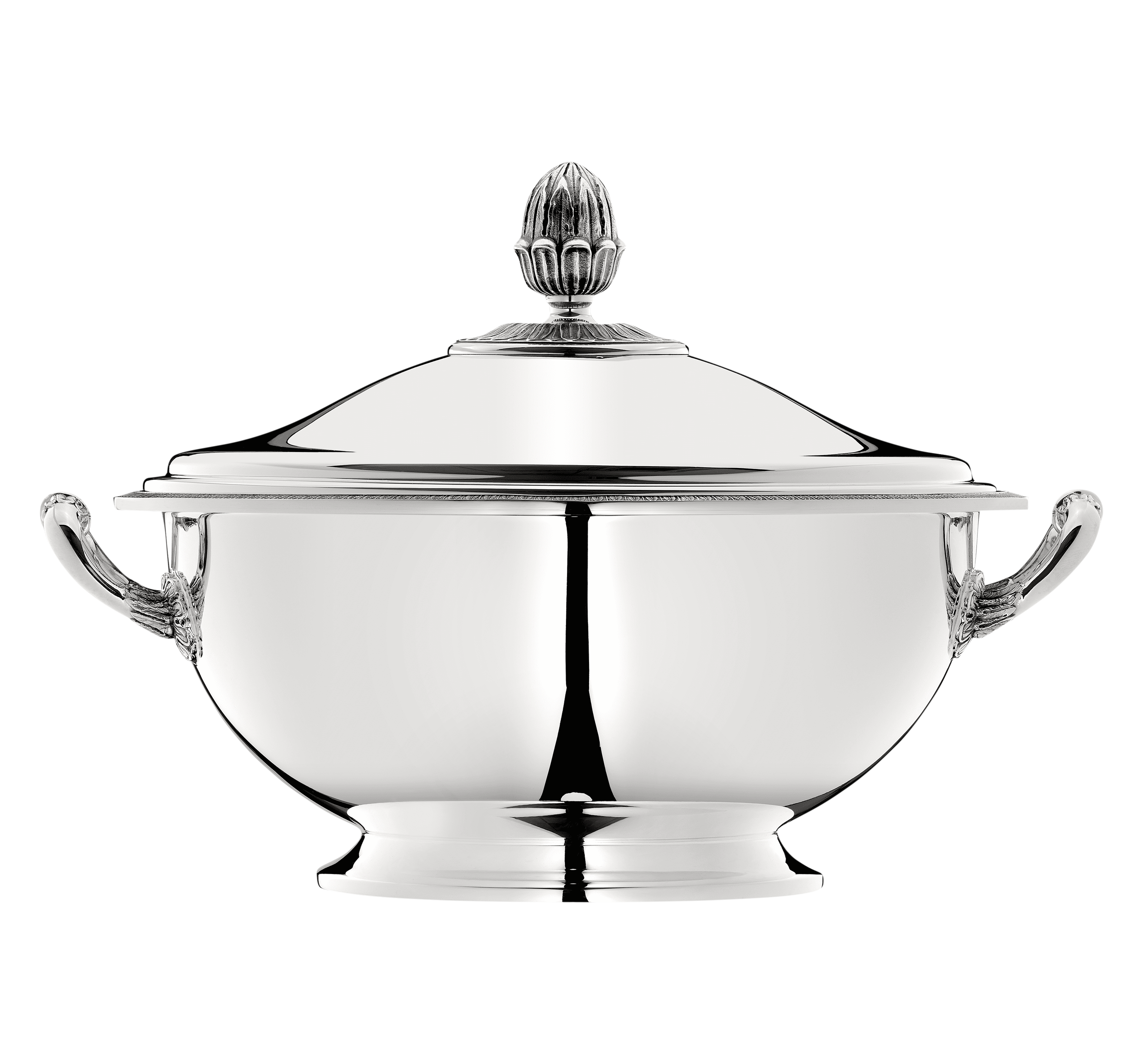 christofle silver-plated soup tureen with lid 1