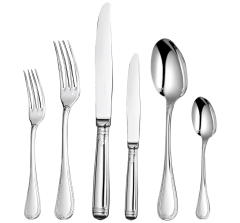 christofle flatware set for 6 people (36 pieces) malmaison  silver plat 1