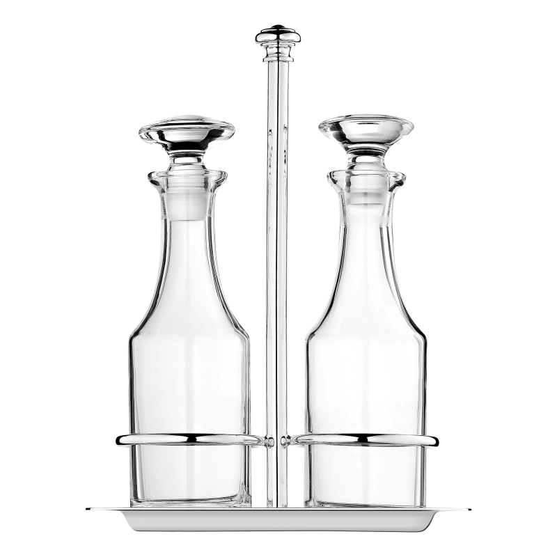 Silver-Plated Oil and Vinegar Cruet Set Albi | Christofle USA
