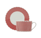 christofle breakfast cup & saucer - red 5