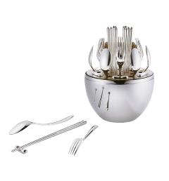 christofle silver-plated flatware set for 6 people (24 pieces) 1