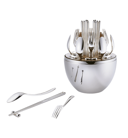 christofle silver-plated flatware set for 6 people (24 pieces) 1