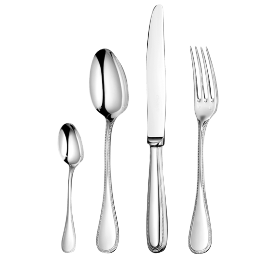 christofle 4-piece sterling silver flatware set 0