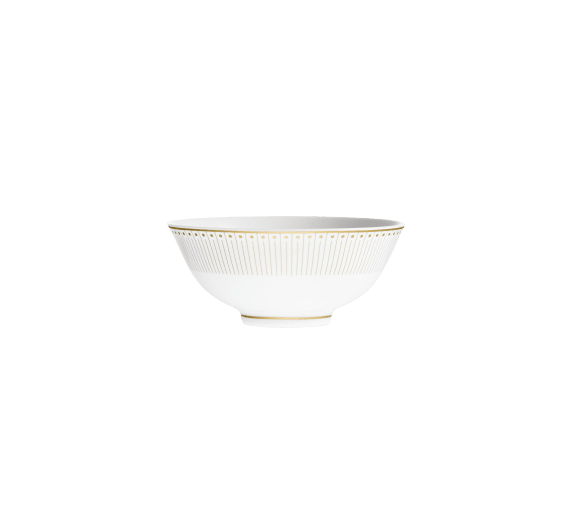 christofle porcelain chinese rice bowl gold finish 0
