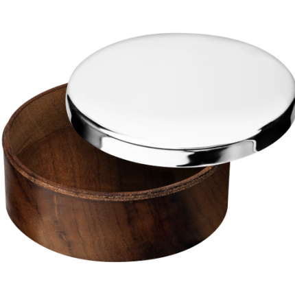 Small round box Uni Silver plated - 8 cm