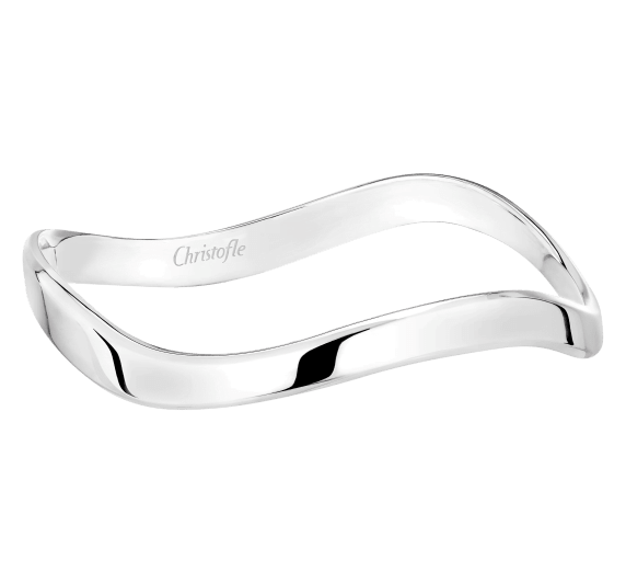 christofle 1 wave bangle rivage  sterling silver 0