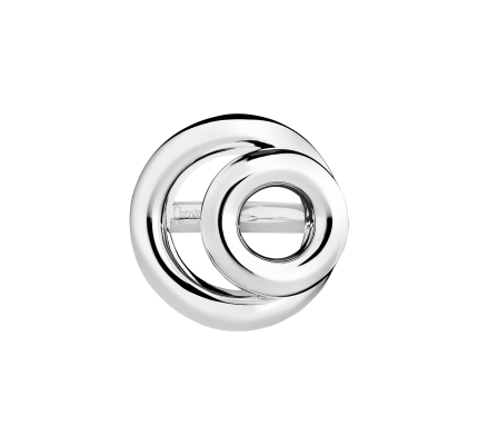 christofle sterling silver double ring with loop 1
