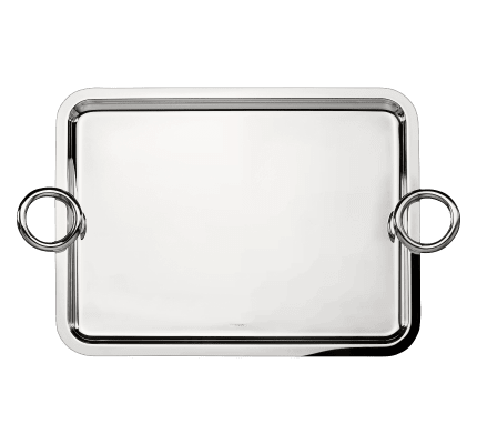 christofle large silver-plated tray 16 x 12 in 1