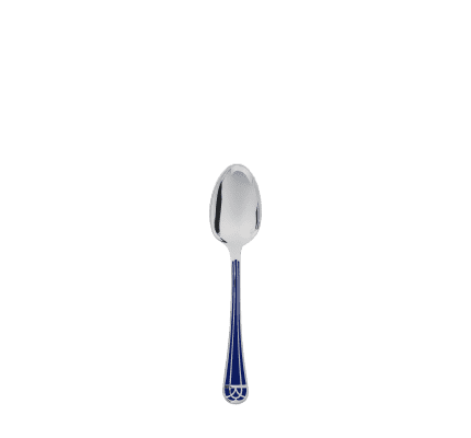 christofle silver-plated after dinner teaspoon - marbled blue 1