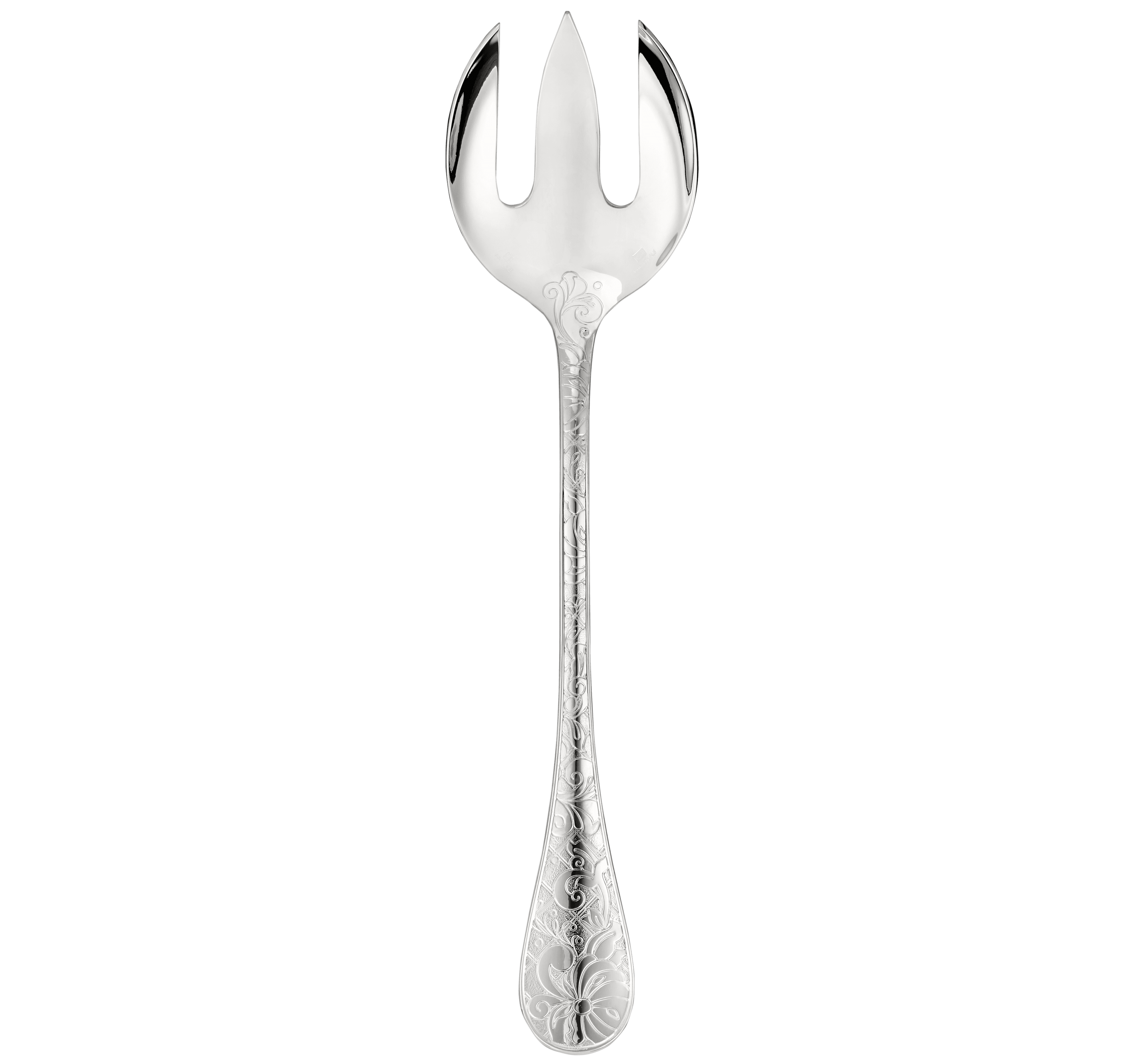 christofle fourchette à servir la salade en métal argenté 1