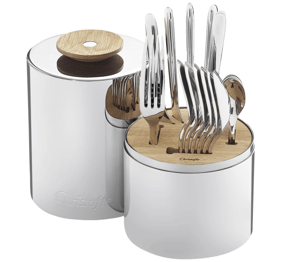 christofle flatware set for 6 people (24 pieces) essentiel  stainless s 1