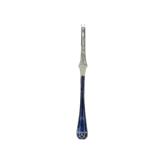 christofle silver-plated lobster pick - marbled blue 1