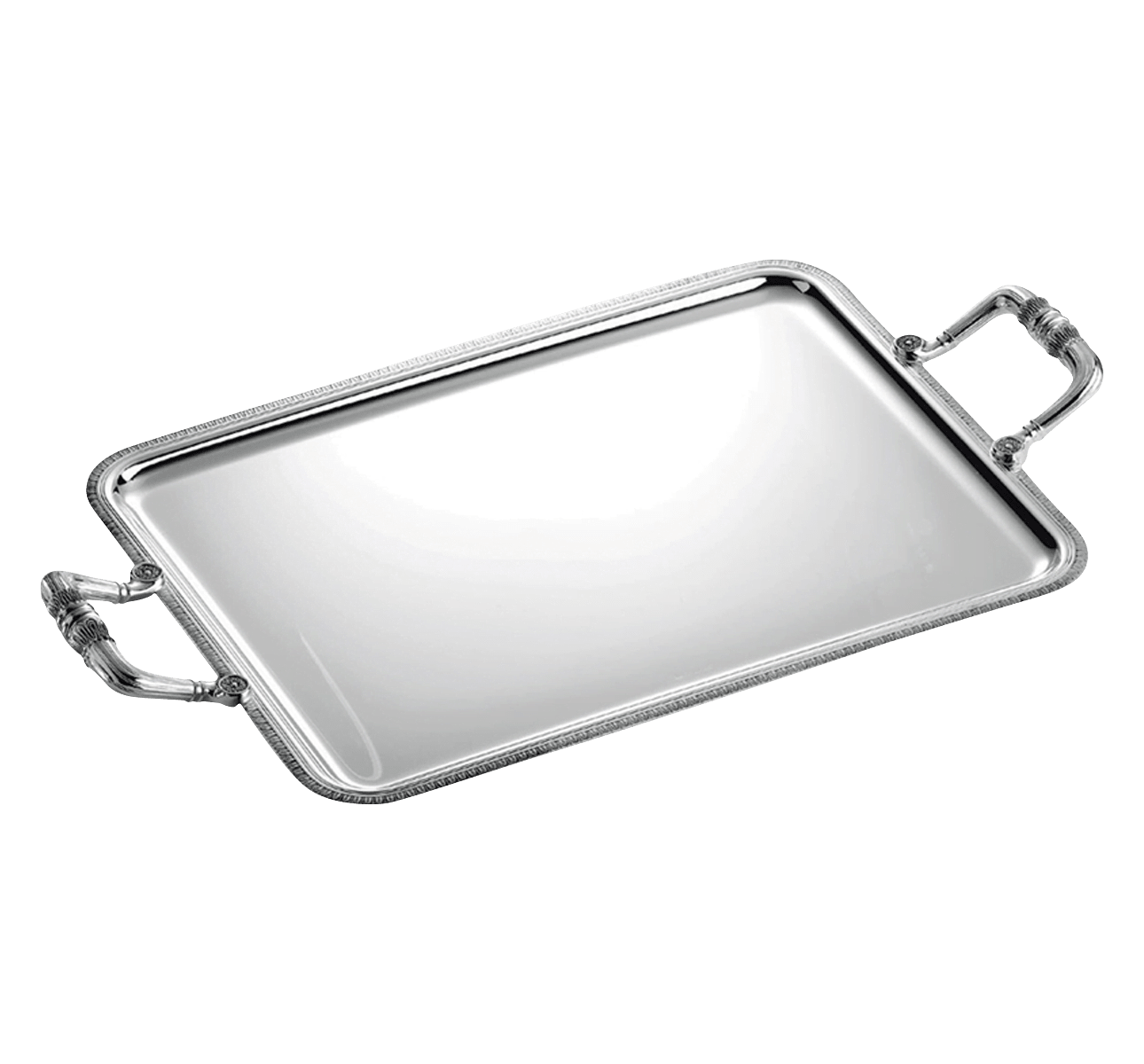 Rectangular tray with handles 43x31cm Malmaison Silver plat Rectangular tray with handles 43x31cm Malmaison Silver plat