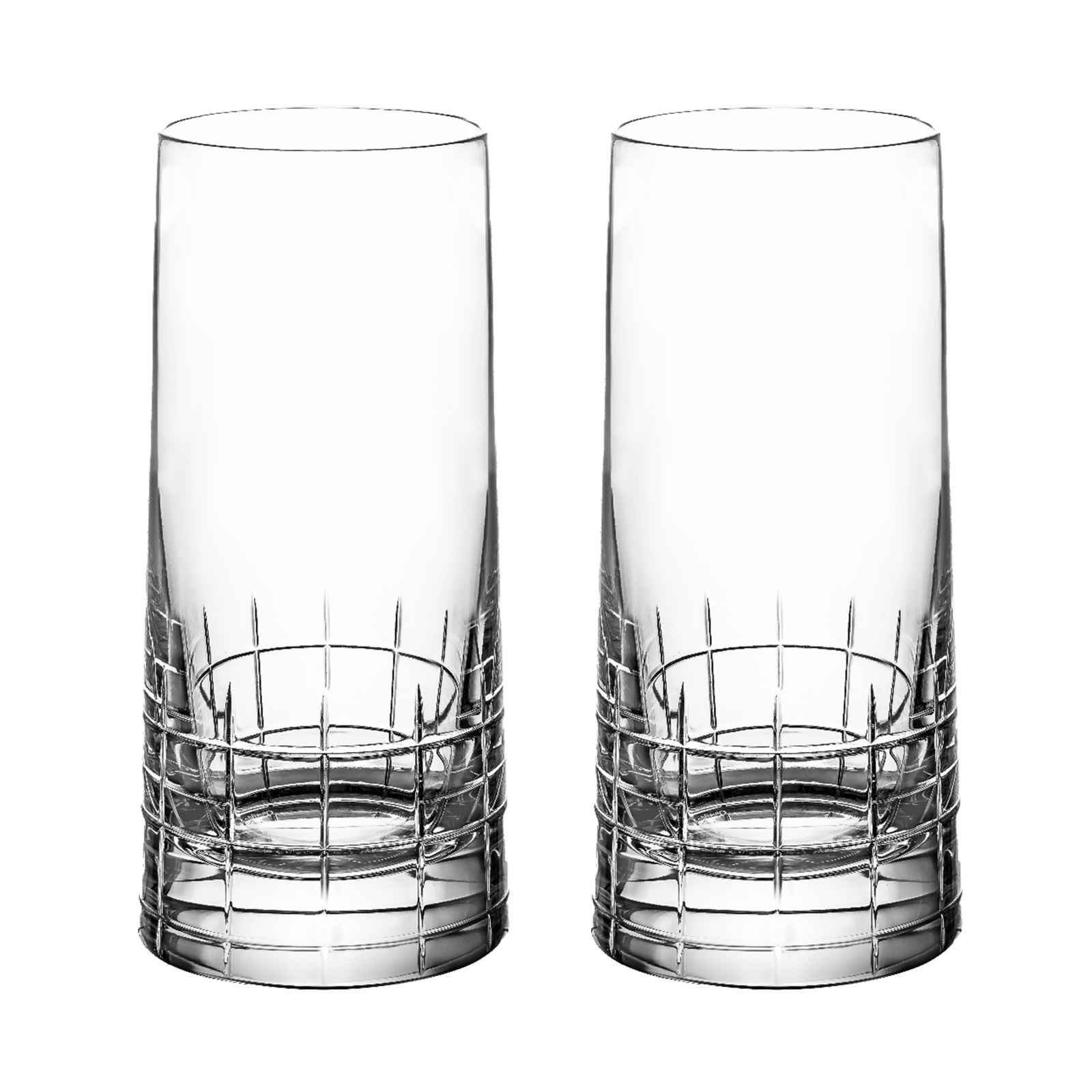 Set of 2 highball crystal glasses Graphik