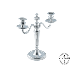 Two light Candelabra, Silverware - Vintage