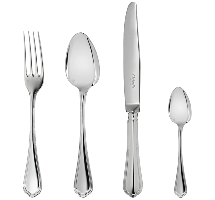 christofle flatware set for 12 people (48 pieces) spatours  silver plat 1
